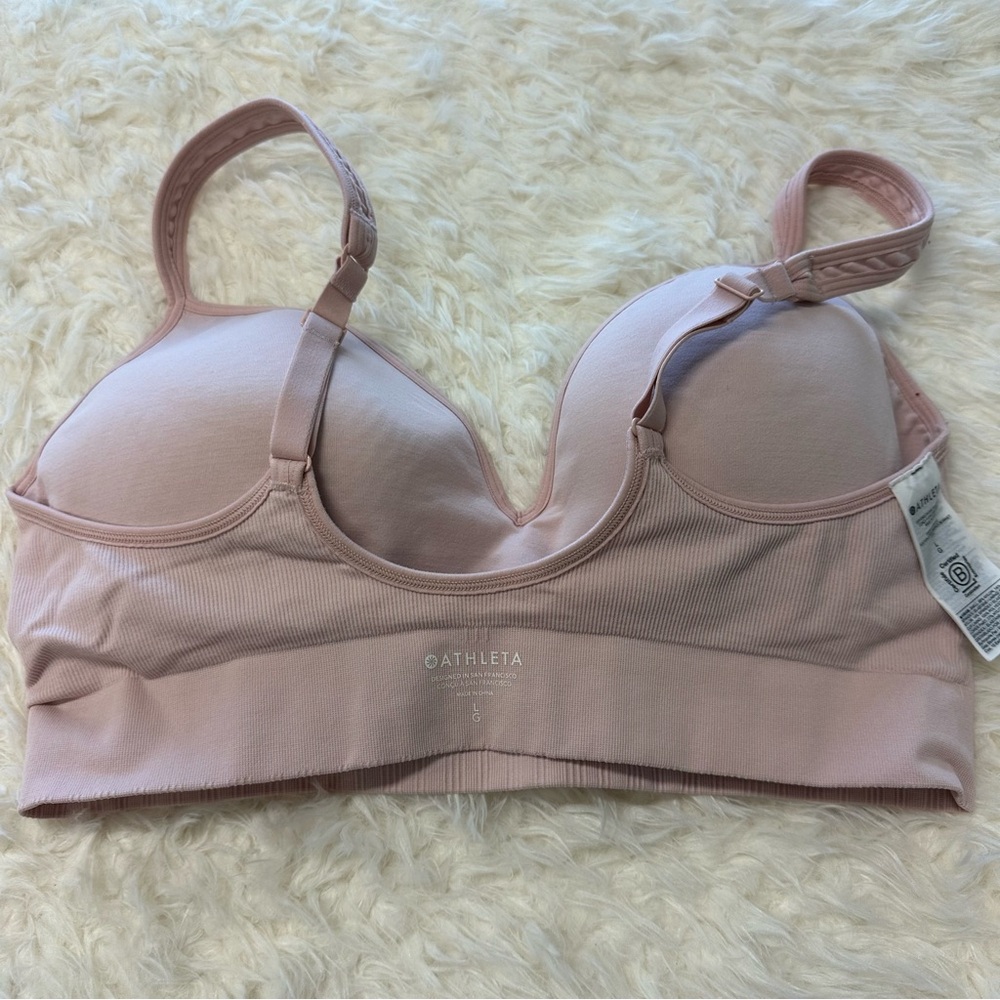 Athleta Embrace Bra A-C Blush Bralette - Picture 6 of 8